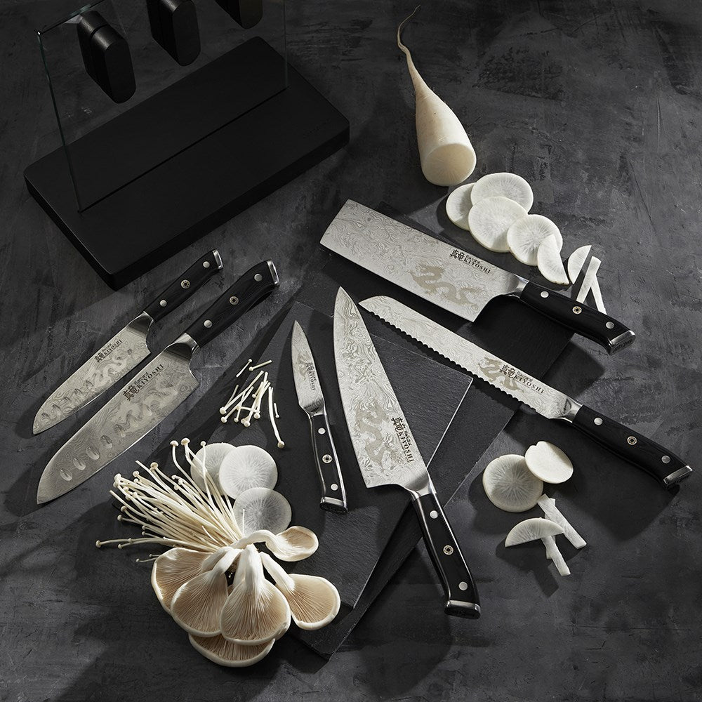 Baccarat KIYOSHI Kiyo 7 Piece Knife Block