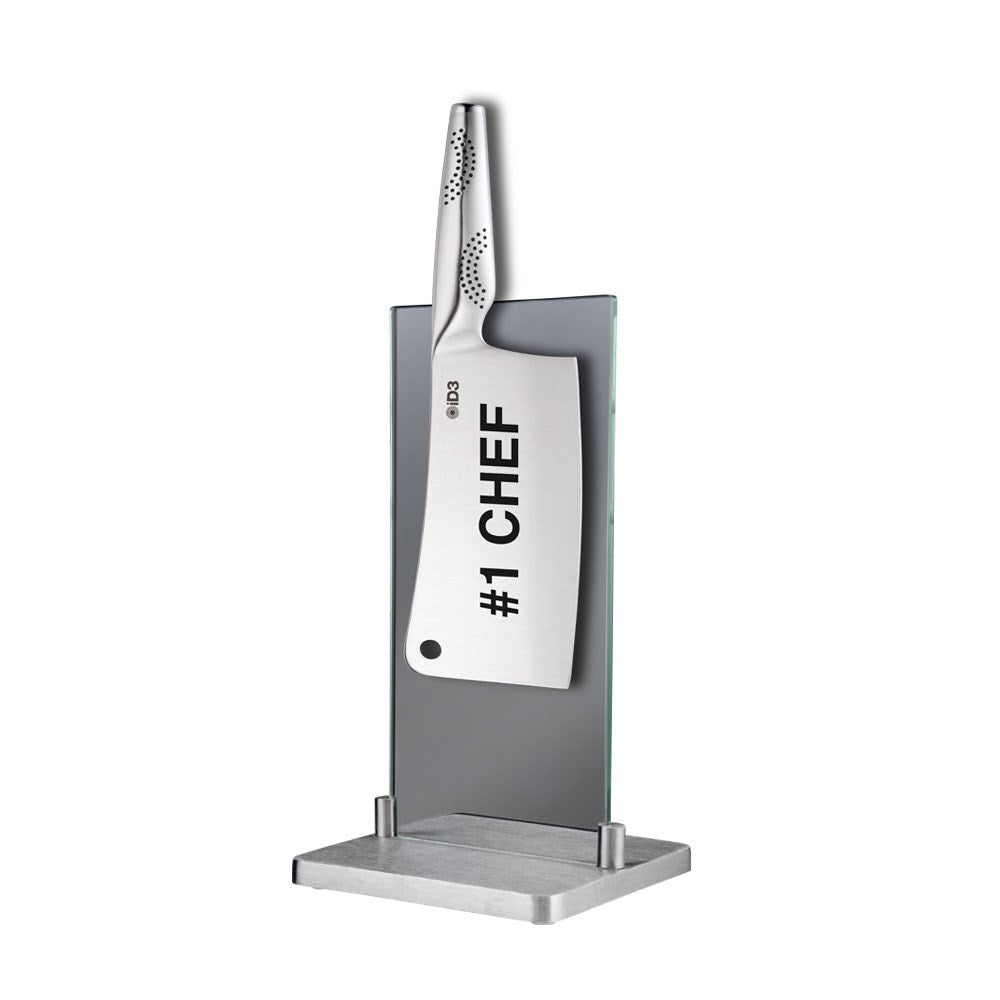 The Custom Chef Icon Magnetic Knife Block Stainless Steel