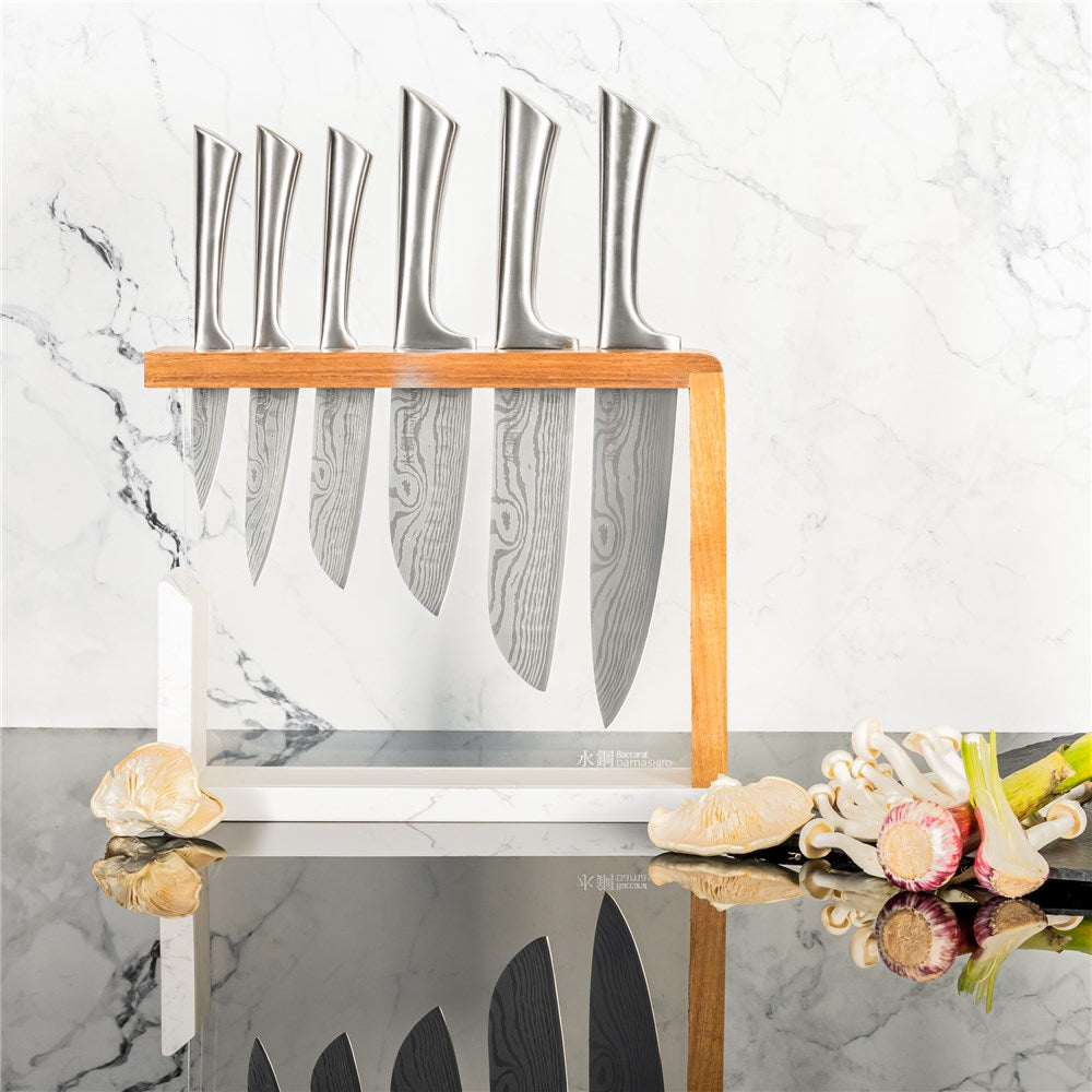 Baccarat Damashiro Kya 7 Piece Knife Block