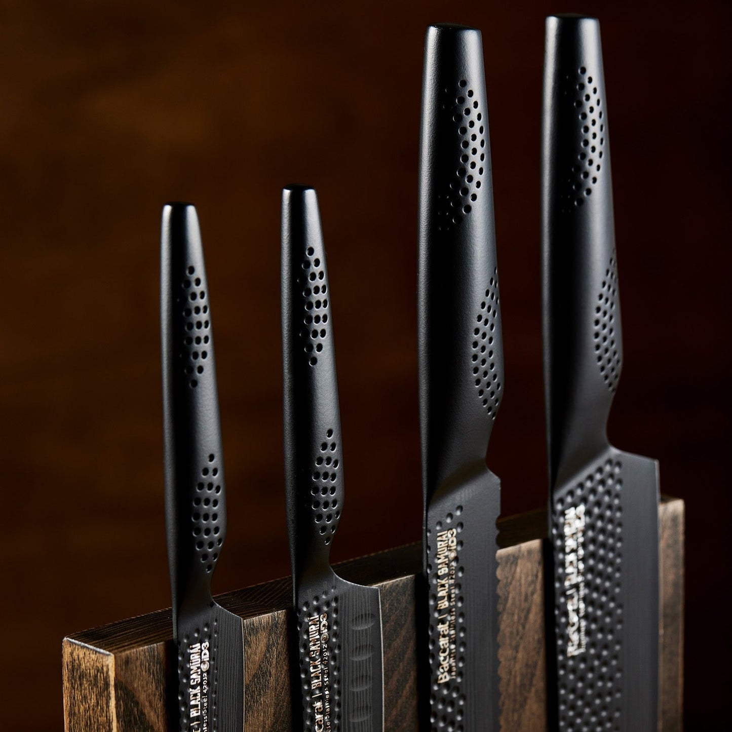 Baccarat iD3 BLACK SAMURAI 5 Piece Ona Knife Block Set