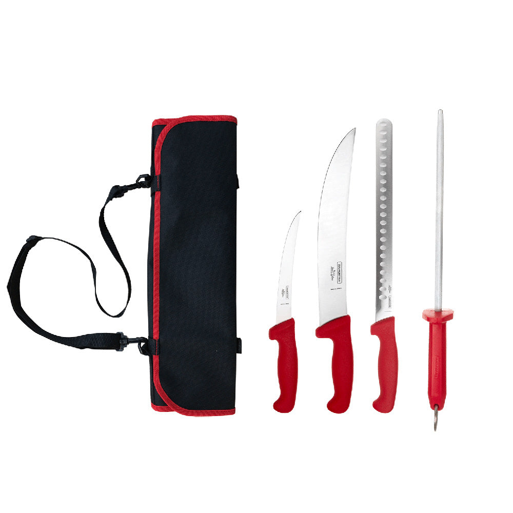 Tramontina Low & Slow 5 Piece Knife Set with Pouch