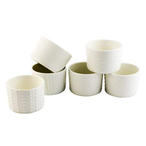 Alex Liddy Bianco Ramekin 10 x 7cm Horizontal Lines