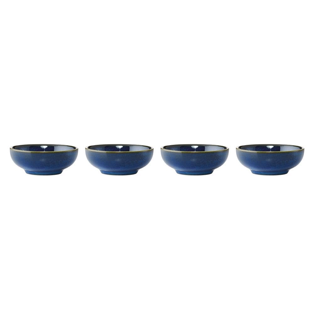 Alex Liddy Share 4 Piece Stoneware Sauce Bowl Set 8cm Blue