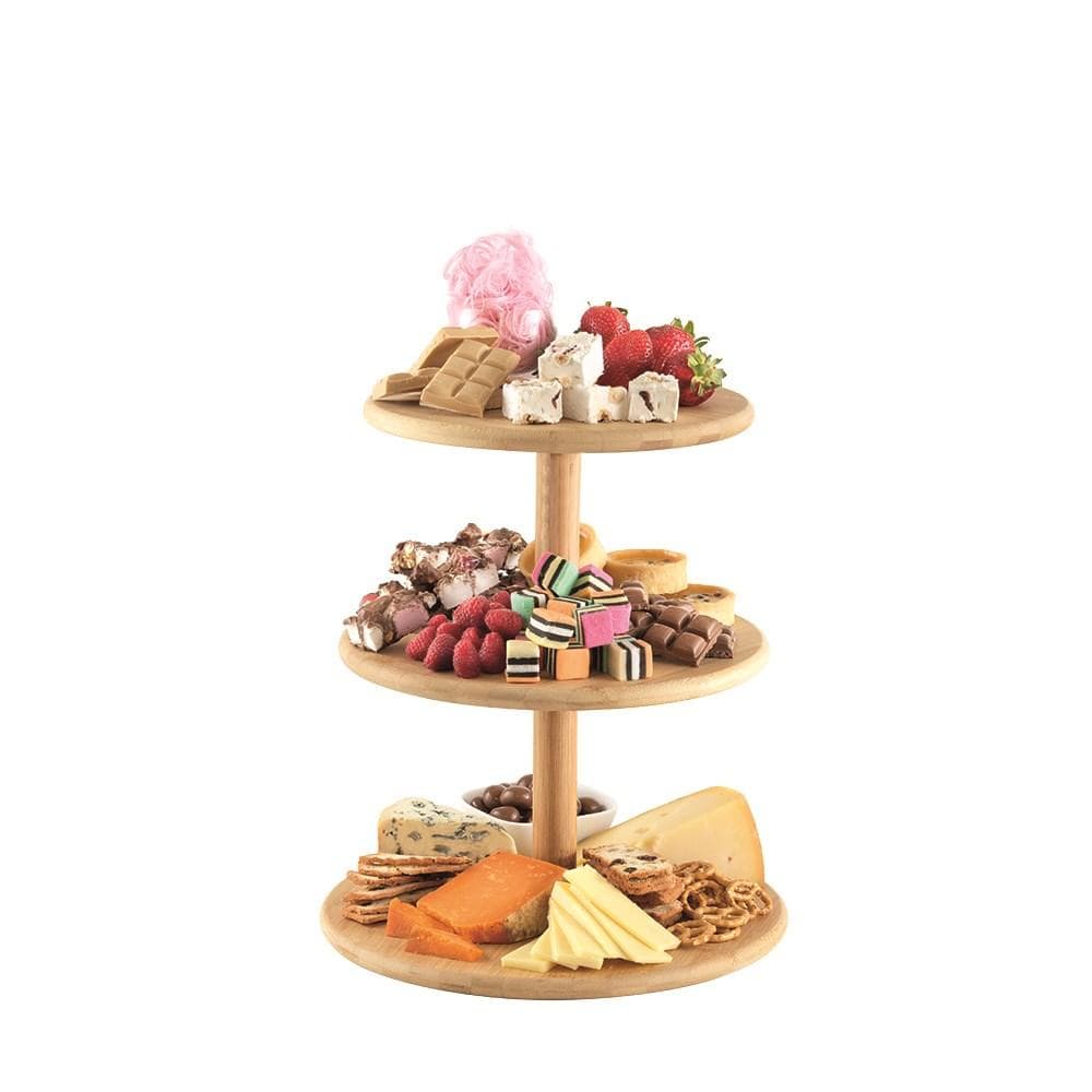 Ambrosia Karira 3 Tier Bamboo Cake Stand