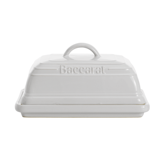 Baccarat Le Connoisseur Stoneware Butter Dish 16cm