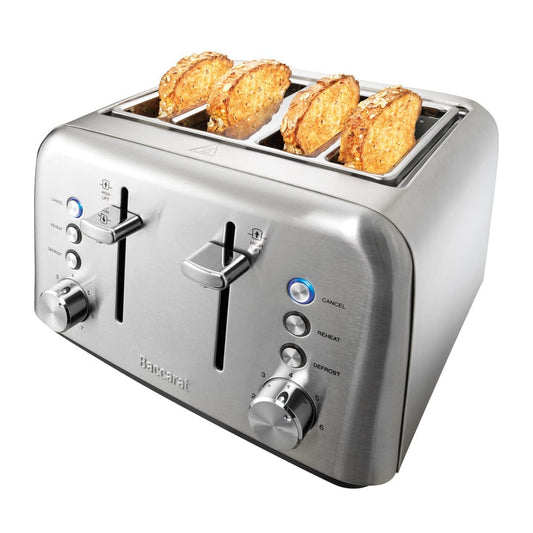 Baccarat The Toasty Slice 4 Slice Toaster Silver