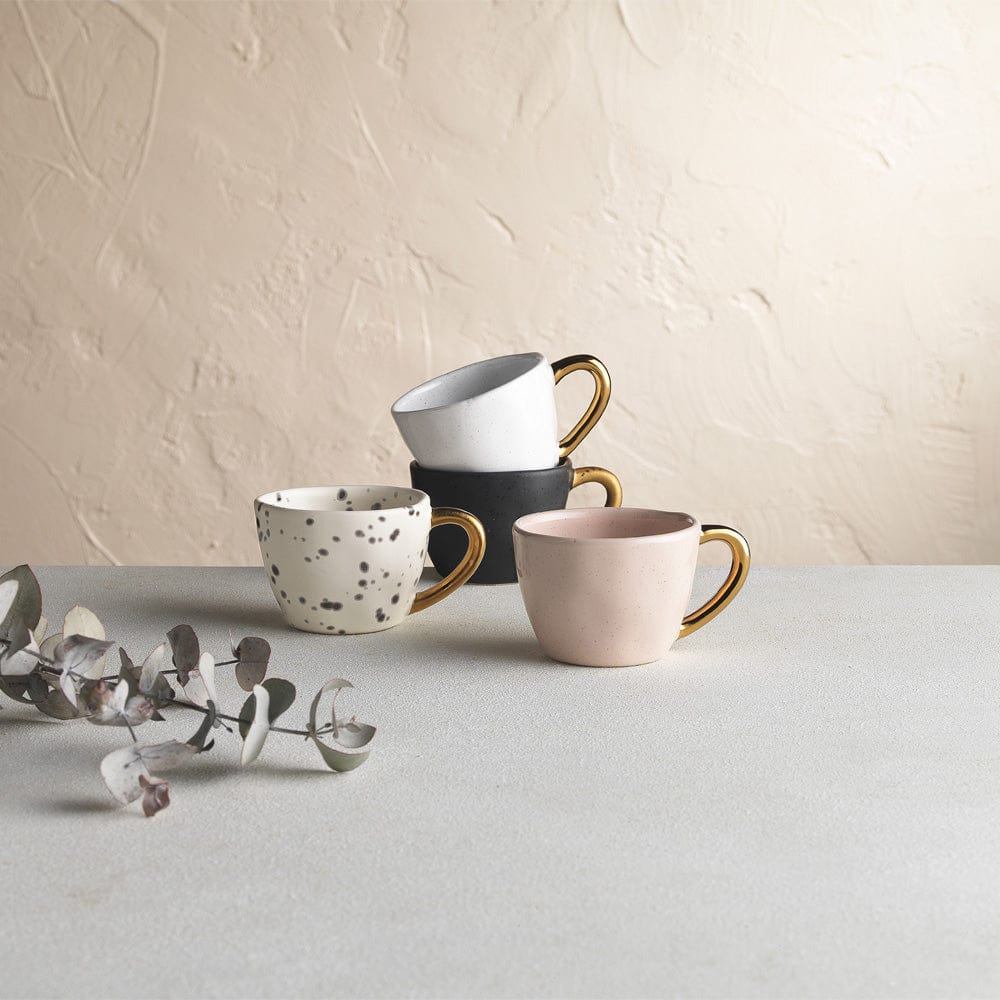 Ecology Speckle Set of 4 60ml Espresso Mugs Gold