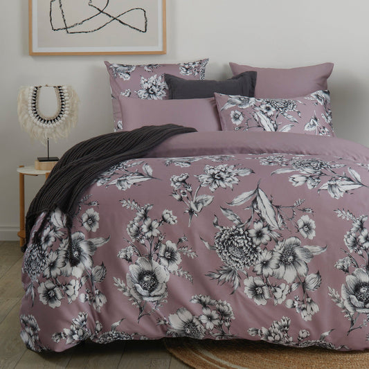 MyHouse Lucia Mauve Quilt Cover Set