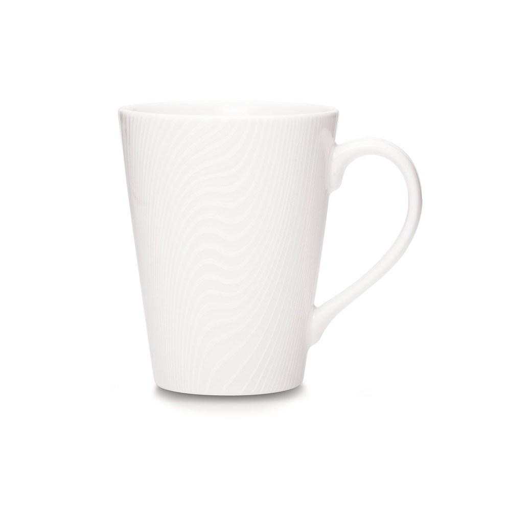 Noritake White On White Porcelain Mug 355ml White
