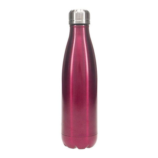 TakeAway Carnival Metalic Stainless Steel Water Bottle 500ml Pink