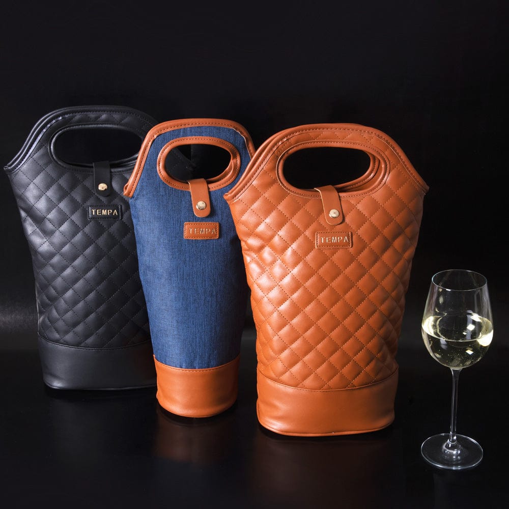 Tempa Quilted Insulated Double Wine Bag